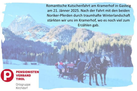 Kutschenfahrt  21.1.25 PVOE OG. Kirchdorf