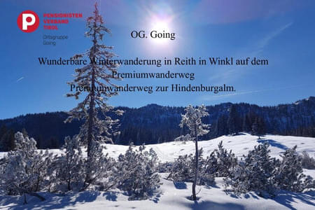 Winterwanderung Reith in Winkl OG Going 17.2.25